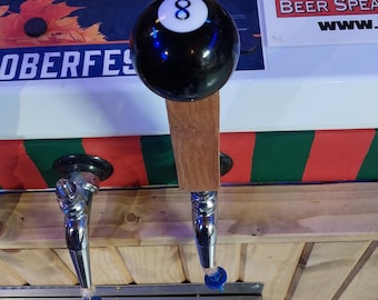 Beer Tap Handle with Eight Ball