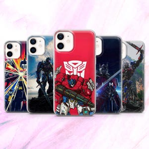Transformers-telefoonhoesje Optimus Prime Autobot Cover voor iPhone 17e, 16, 15, 14, 13 Samsung S26, S25Fe, A57 Pixel 10A, 10Pro, 9A, 8A 8Pro