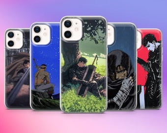 Berserk Phone Case Guts Dark Manga Cover for iPhone 17e, 16, 15, 14, 13 Samsung S26, S25Fe, A57 Pixel 10A, 10Pro, 9A, 8A 8Pro