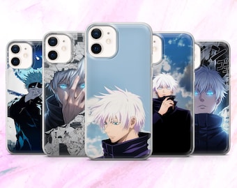 Gojo Satoru Phone Case Jujutsu Kaisen Cover for iPhone 17e, 16, 15, 14, 13 Samsung S26, S25Fe, A57 Pixel 10A, 10Pro, 9A, 8A 8Pro