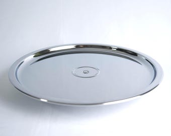 Bandeja giratoria cromada vintage Kromex – Bandeja giratoria tipo Lazy Susan para aperitivos y salsas - Hostingcore