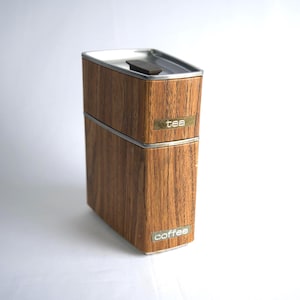 Vintage Lincoln Beautyware Canister Set Stackable Tea and Coffee – Mid Century Modern Kitchen Storage