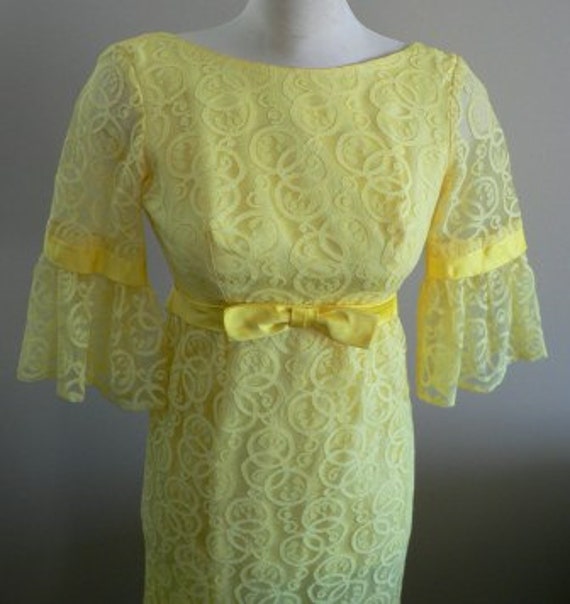 vintage dress ... 50s60s EMPIRE WAIST PRINCESS Swe