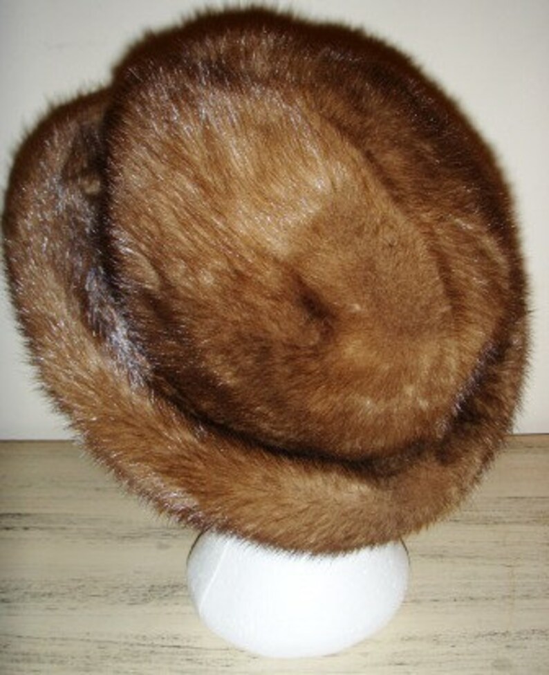 Vintage Fur Hat Antique Fabulous Canadian MINK FUR HAT .. Etsy