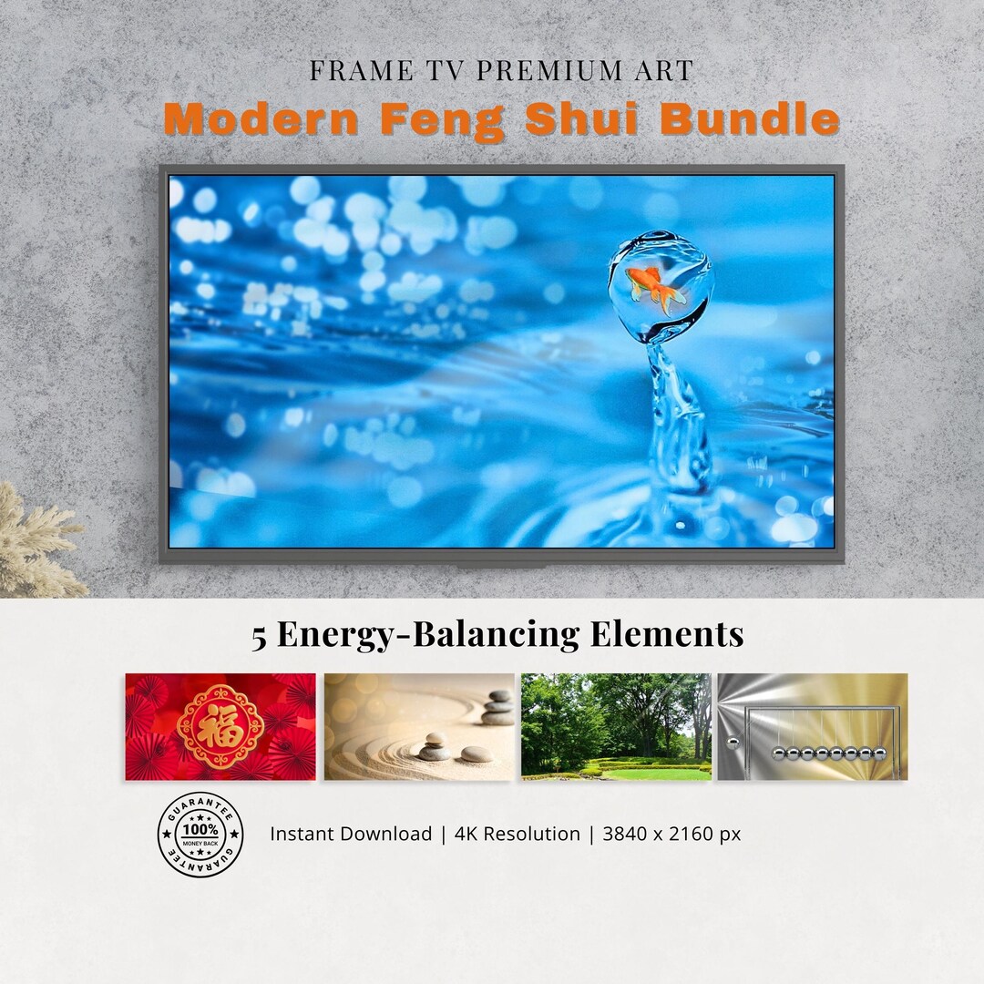 Feng Shui 5 Elements Frame TV Art | 4K Zen Samsung TV Digital Wallpaper ...