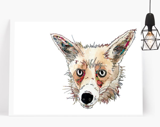Fox Print | Fox Artwork | Fox Poster | Animal Art | Nursery Artwork | Animal Print | Fox Gift