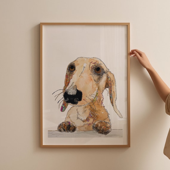 Dachshund | Sausage Dog print | Sausage Dog Picture | Dachshund Print | Dachshund drawing | Dog artwork | Gift for dog lover