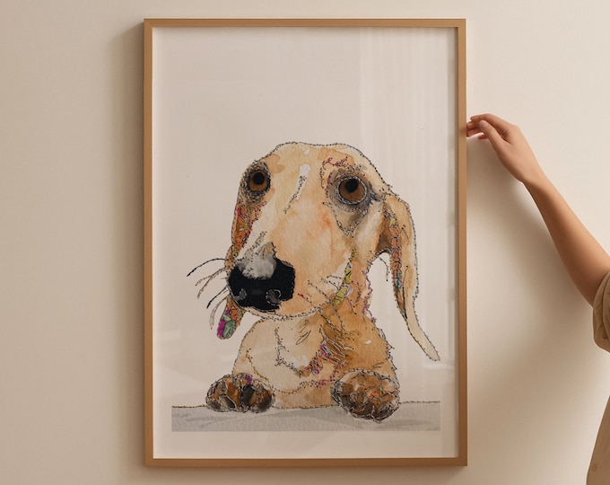 Dachshund | Sausage Dog print | Sausage Dog Picture | Dachshund Print | Dachshund drawing | Dog artwork | Gift for dog lover