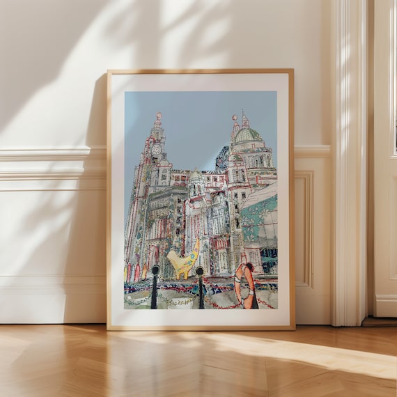 Liverpool | Liver Building | Liverpool Art Print | Liverpool print | Liverpool poster | Liverpool art | Liverpool wall art | Travel Print