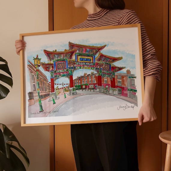 Liverpool | Chinese Arch | Liverpool Art Print | Liverpool print | Liverpool poster | Liverpool art | Liverpool wall art | Travel Print