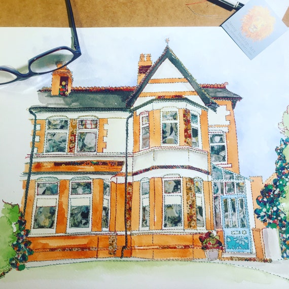 House Portrait - ORIGINAL ARTWORK - made to order