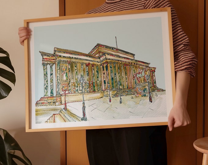 St Georges Hall | Liverpool |Liverpool Wedding venue | Liverpool Print | Liverpool Art | Liverpool Wall art | Liverpool Gift | wall Art