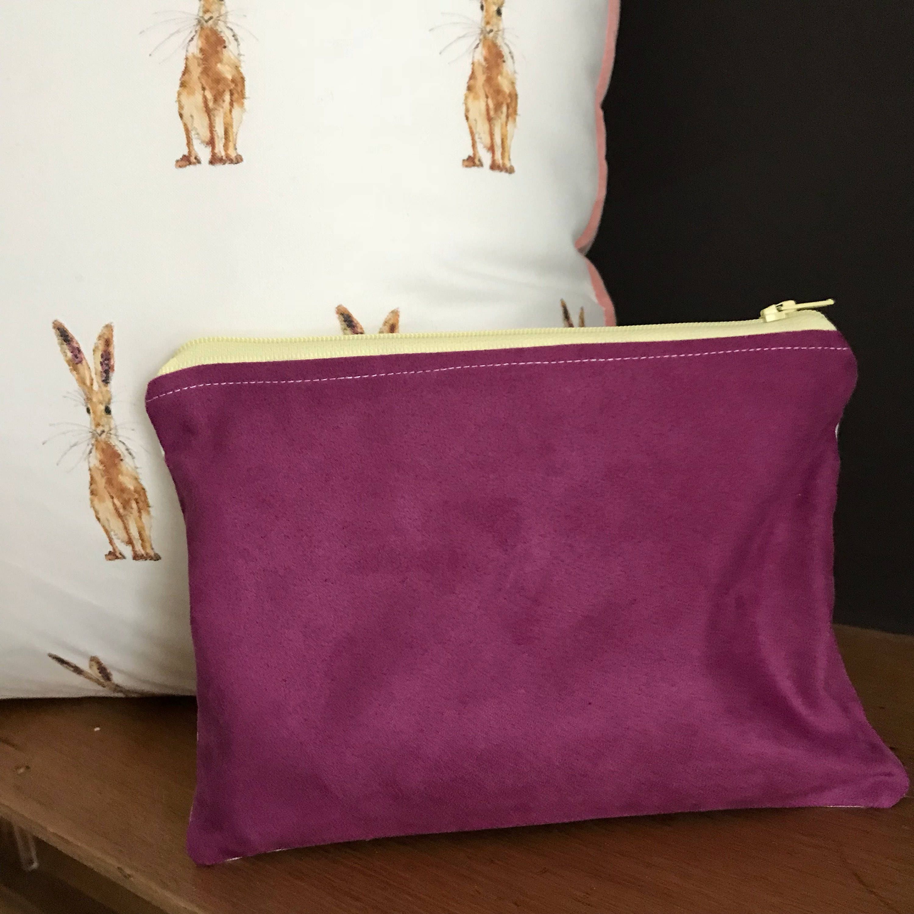 Duck fabric makeup bag