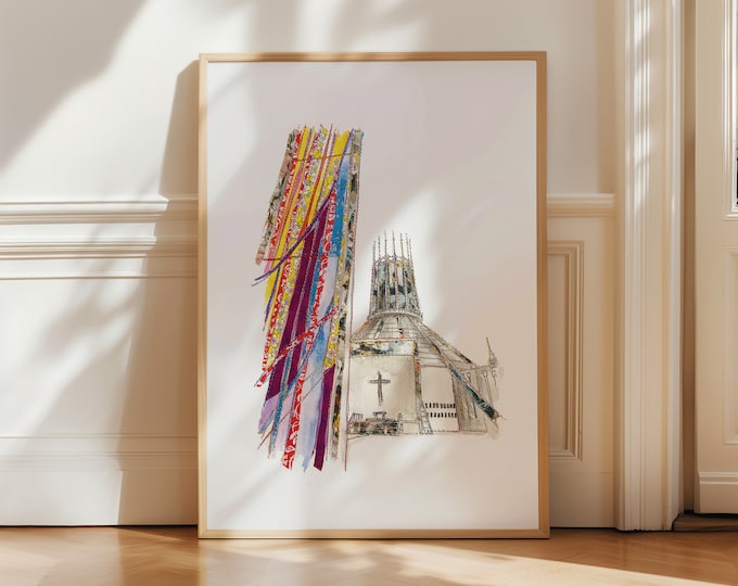 Liverpool Cathedral | Liverpool Print | Liverpool Print | Liverpool Gift | Metropolitan Cathedral | Liverpool | Liverpool Art