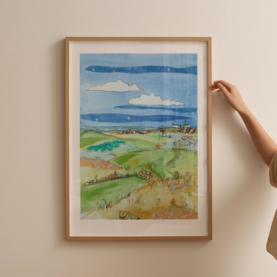 Golf Artwork | Golf Poster | Golf Gifts | Golf Wall Art | Golf Decor | British Open Golf Gift | Hoylake Gift | the Open Hoylake Gift