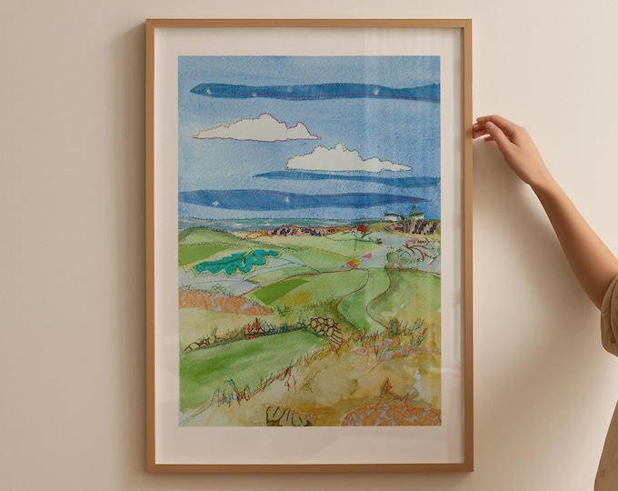 Golf Artwork | Golf Poster | Golf Gifts | Golf Wall Art | Golf Decor | British Open Golf Gift | Hoylake Gift | the Open Hoylake Gift