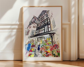 Liberty London | London art | London Print | London | Liberty Shopfront | Print of Liberty London