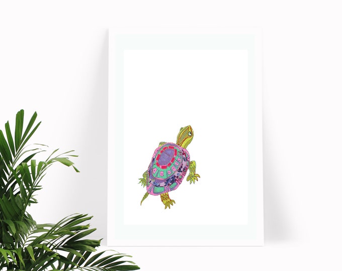 Turtle Art | Turtle Gift | Turtle Lover Art | Turtle Print | Turtle Poster