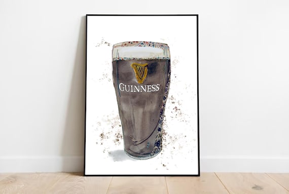 Guinness Wall Art | Guinness lover Gift | Split the G Print | Guinness Print | Guinness Art | Irish Pub Poster | Wall Art | Kitchen Print