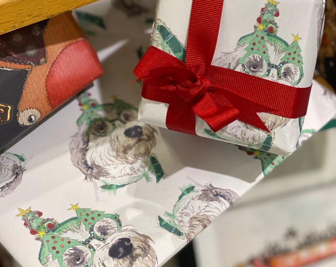 Christmas Dog - Dog - Christmas Wrapping Paper