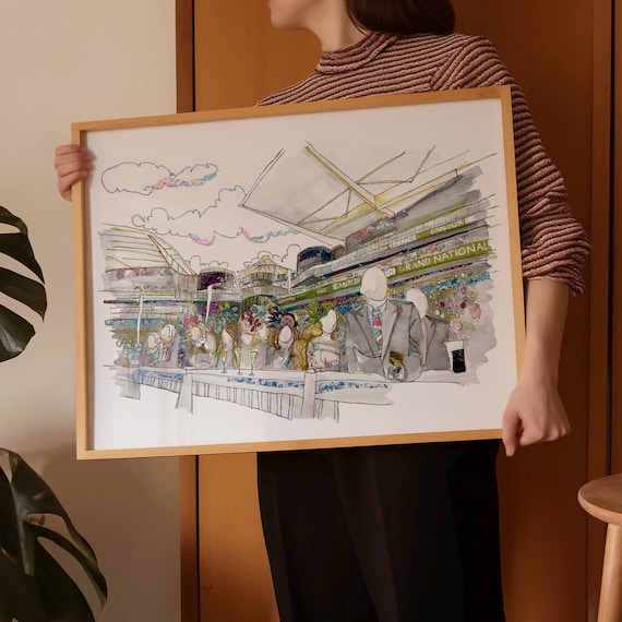 Ladies Day | Aintree Races | Grand National | Liverpool | Liverpool Art | Liverpool Gift | Liverpool Art