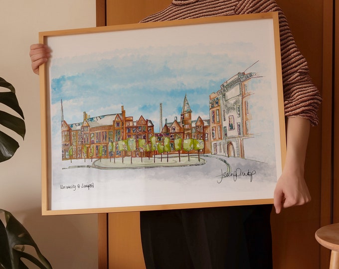 University of Liverpool | Liverpool Graduation Gift | Graduation Present | Graduation Gift | Liverpool Print | Graduation Gift | Uni of Liv