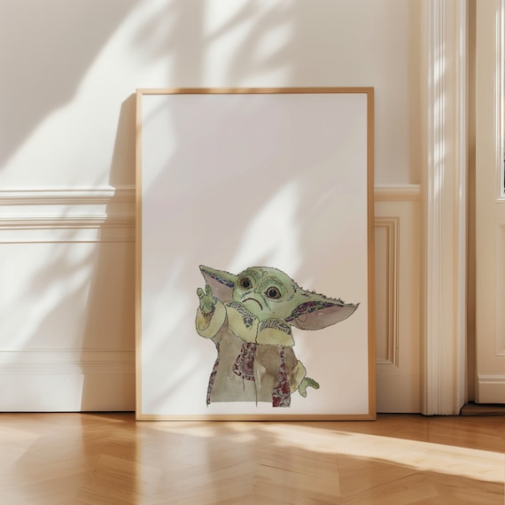 Yoda Poster | Baby Yoda Artwork | Star Wars Gift | Yoda Gifts | Yoda Art | Starwars Art | Yoda Print | Wall Art | Yoda Gift | Yoda