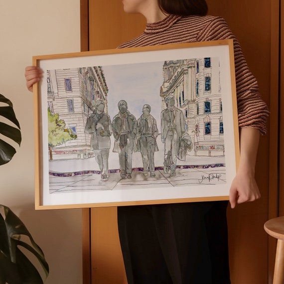 Beatles Wall Art | Beatles Artwork | Beatles Statue | Pier Head | Liverpool | Liverpool Art |Liverpool Gift | Beatles Gift