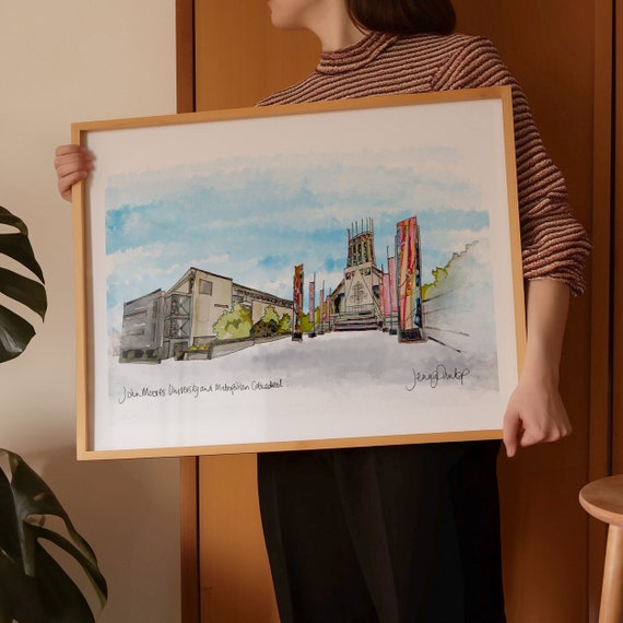 John Moores Graduation Gift | Liverpool Graduation Gift Print | Uni Graduation Present | Liverpool Print | Liverpool Gift | Graduation Gift