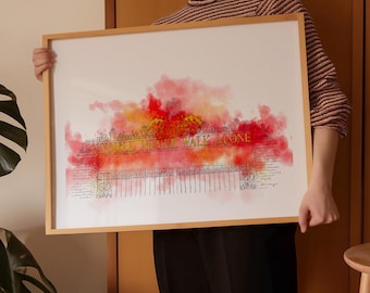 Red YNWA | Liverpool fc | Football lover Gift | Liverpool Gift | Liverpool Print | YNWA Art | Anfield Poster | Football Gift | LFC Gift