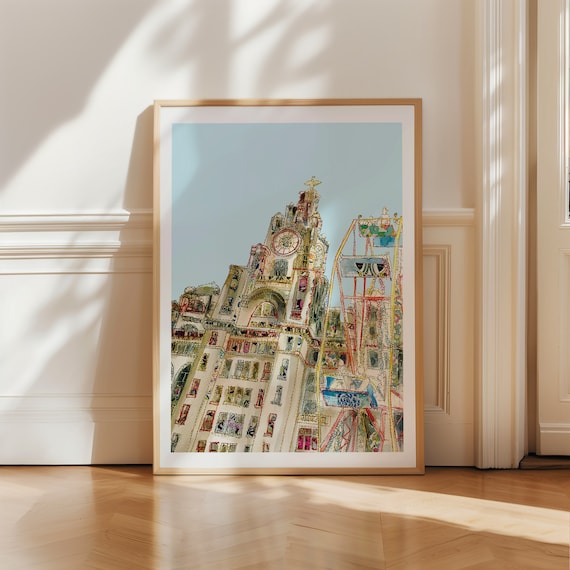 Liverpool | Liver Building | Liverpool Art Print | Liverpool print | Liverpool poster | Liverpool art | Liverpool wall art | Travel Print