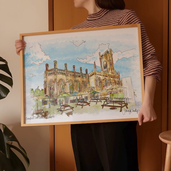 St Lukes Church | Bombed Out Church | Liverpool Artwork | Liverpool Steps | Liverpool Print | Liverpool