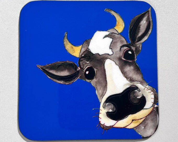 Cow Drinks Coaster