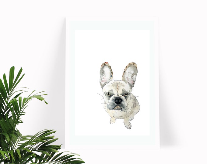 Frenchie | French Bull Dog Print |French Bull Dog Artwork | French Bull Dog Poster | Frenchie Art | Dog Gift