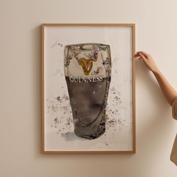 Guinness gift | Guinness lover Gift | Split the G Print | Guinness Print | Guinness Art | Irish Pub Poster | Wall Art | Kitchen Print
