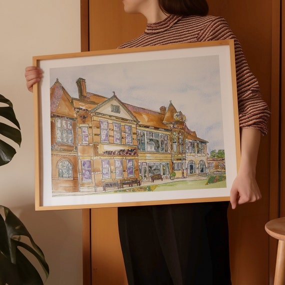 Royal Liverpool Golf Club Print | Golf Poster | Golf Gifts | Golf Art | Golf | British Open Golf Gift | Hoylake Gift | RLGC Hoylake Gift