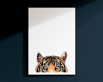 Arte del tigre / Regalo del tigre / Impresiones del tigre / Cartel del tigre / Tigre / Arte animal salvaje / Animales de la selva / Cartel de la selva / Arte animal