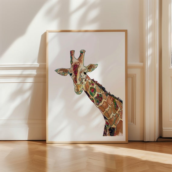 Giraffe | Giraffe Artwork | Giraffe Picture | Giraffe Gifts | Giraffe Art | Giraffe Print Design | Animal Wall Art | Nursery Decor