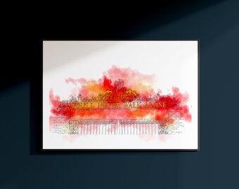 Liverpool Print Gift - LFC - YNWA - Anfield Gates