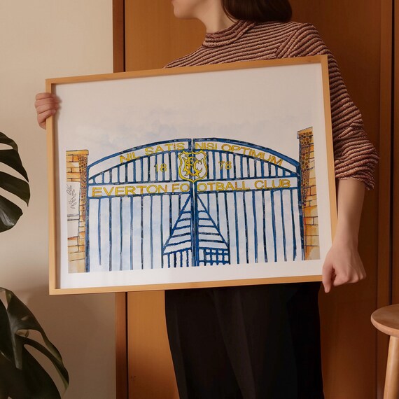 Football gift | Everton gift | Everton football club | Everton print | Liverpool Gift | Everton art | Print of Everton | Liverpool poster
