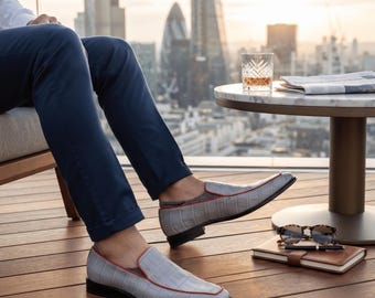 Casual Alligator Slip-On Loafers | Timeless Exotic Leather Shoes For Men | Luxury Handmade Footwear | Business Casual Slip-Ons