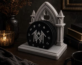 The Offering Discography Coaster Set | Sleep Token Inspired Gothic Decor