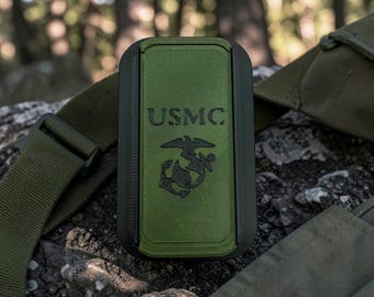 SplitCarry™ Military Edition – Magnetic Nicotine Pouch Holder | Dual Compartment EDC Case | Army, Navy, Air Force, Marines (Standard & XL)