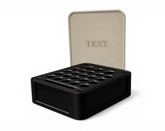 Custom 3D Printed Vial Holder Case | Personalized Discreet Storage Organizer