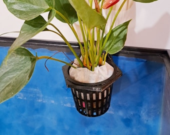 RIMLESS 2in Basket Style Plant Hexi-Holder -  for tank rims up to 8mm (.32in)