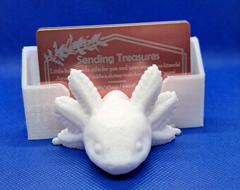 Axolotl Face Business Card Holder