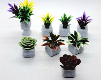 Jumping Spider Decor ~ Planted Vases ~ Short Plant Edition!
