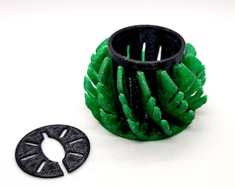 Aquarium Planter ~ Monstera Pot Design