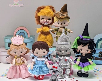 Wizard of Oz inspired felt dolls, party decoration, nursery decor, personalized gifts