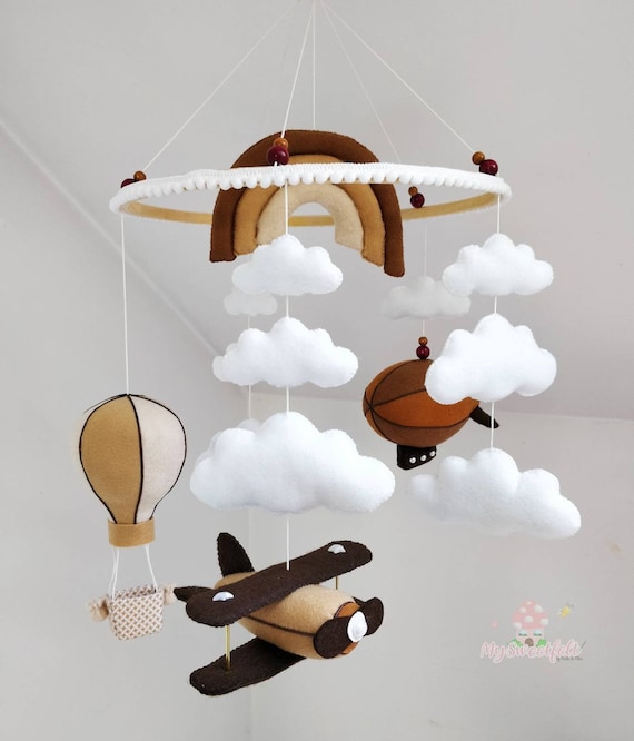 Sky Baby Mobile Aviation Crib Mobile Plafond Mobile Avion Etsy